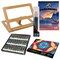 Jerry's Artarama Professional Acrylic Craft Paint Brush Set with Canvas Pads (10 Sheets), Art Easel & 20ml 30 Tubes, Kids & Adults - Ideal for All Painting Techniques & Crafts